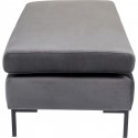 Pouf Gianna velours gris Kare Design