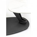 Table basse Franklin 150x58cm effet marbre blanc Kare Design