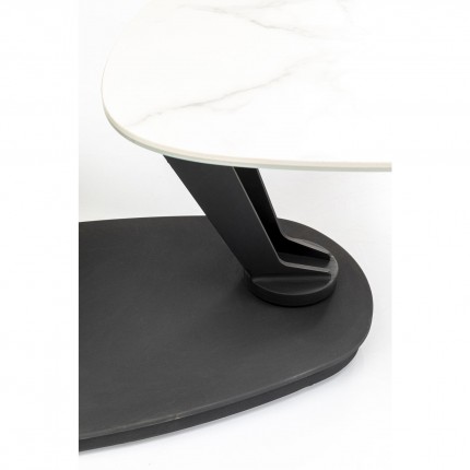Table basse Franklin effet marbre blanc Kare Design