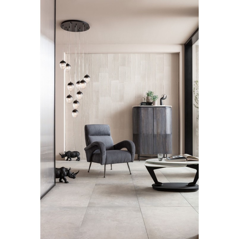 Table basse Franklin 150x58cm effet marbre blanc Kare Design