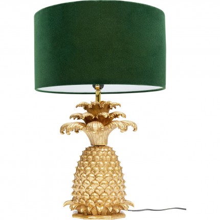 Lampe de table ananas doré et vert Kare Design