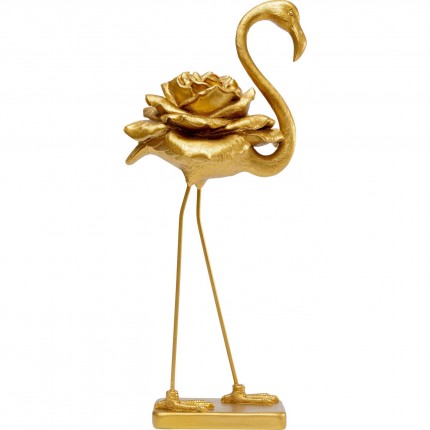 Déco flamant doré fleur 63cm Kare Design