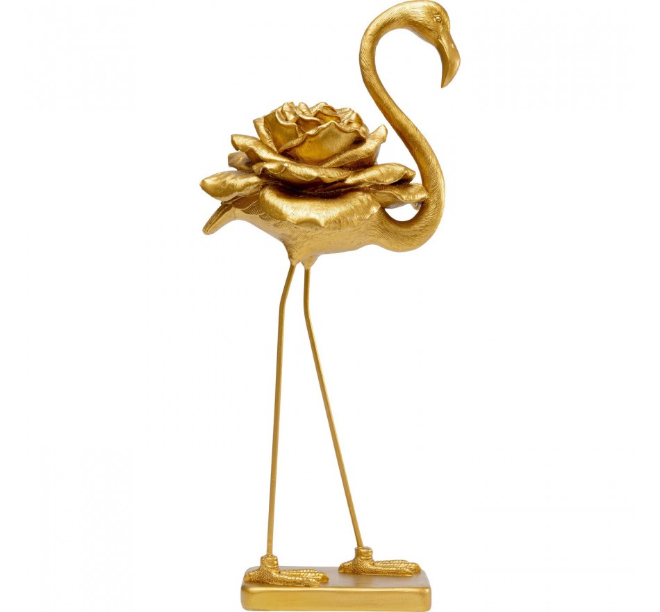 Déco flamant doré fleur 63cm Kare Design