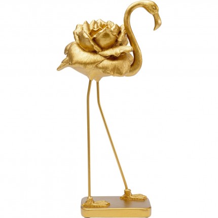 Déco flamant doré fleur 42cm Kare Design
