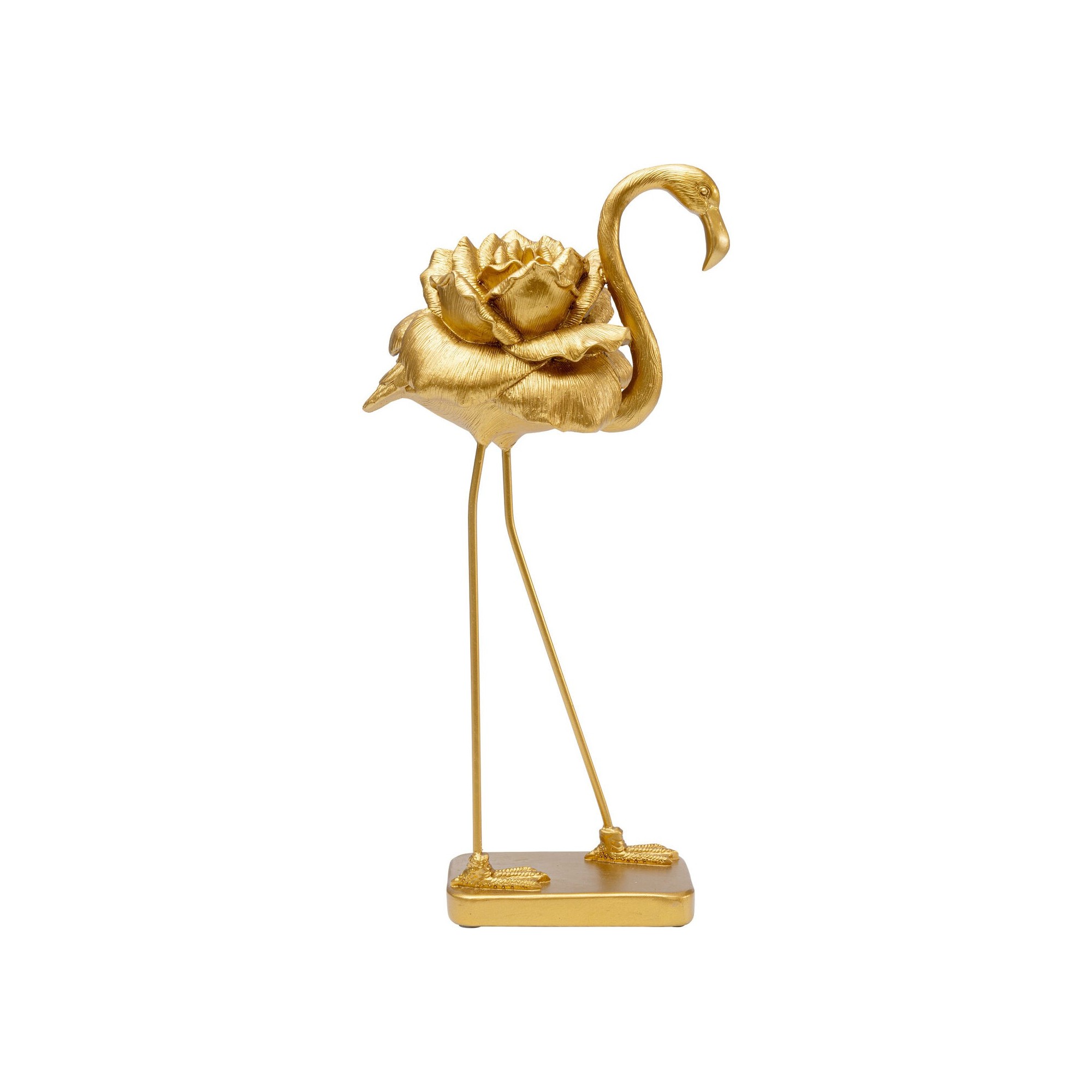 Déco flamant doré fleur 42cm Kare Design