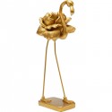Déco flamant doré fleur 42cm Kare Design