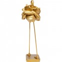 Déco flamant doré fleur 42cm Kare Design