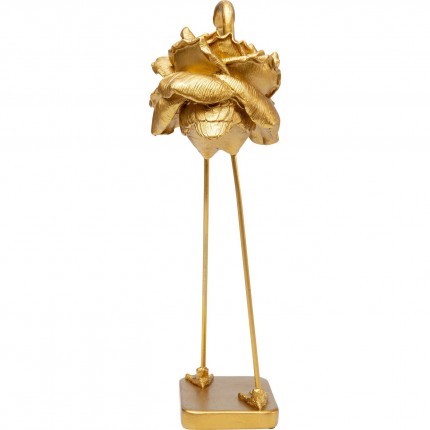 Déco flamant doré fleur 42cm Kare Design
