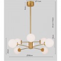 Suspension Heavenly doré 98cm Kare Design