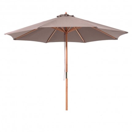 Parasol en bois 300cm taupe Gescova