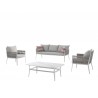 Salon de jardin Elba blanc Gescova