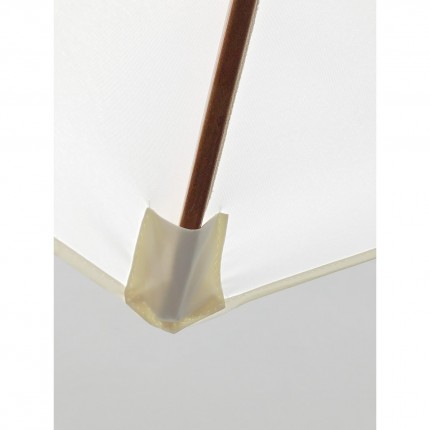 Parasol en bois 300cm écru Gescova