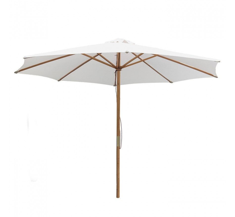 Parasol en bois 300cm écru Gescova