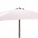 Parasol en bois 300cm taupe Gescova