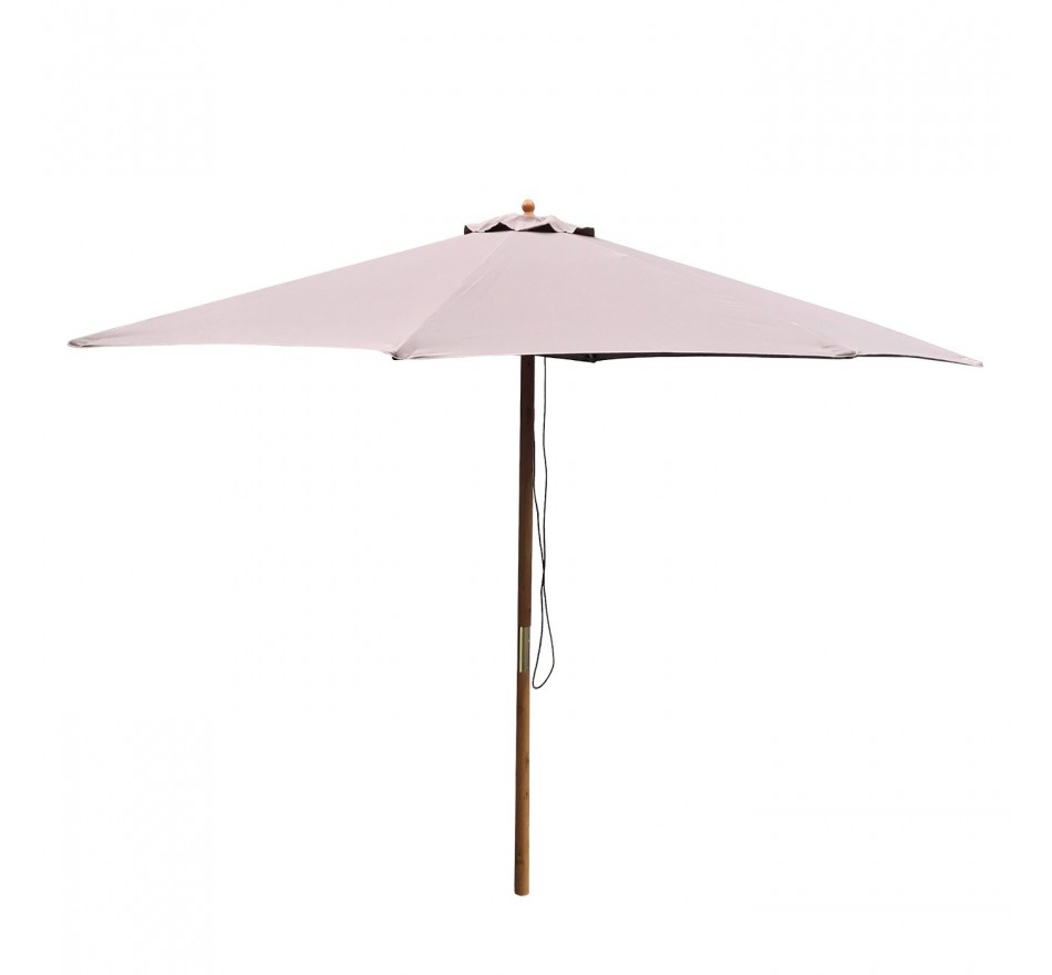 Parasol en bois 300cm taupe Gescova
