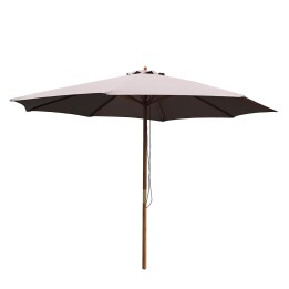 Parasol en bois 300cm taupe Gescova