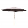 Parasol en bois 300cm taupe Gescova