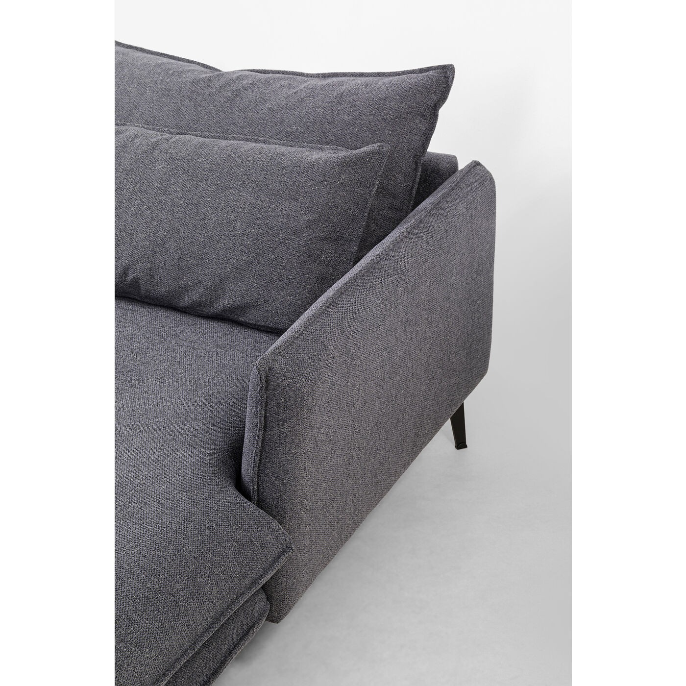 Canapé d'angle Monza gris droite Kare Design