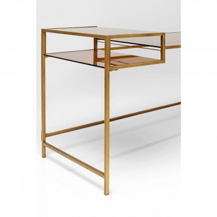 Bureau Loft 134x60cm doré Kare Design