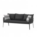 Salon de jardin Elba noir Gescova