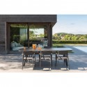 Table de jardin Mali 260x120cm noire Gescova