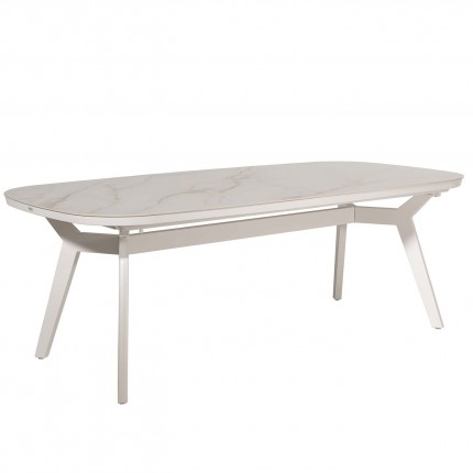 Table de jardin Mali 260x120cm blanche Gescova