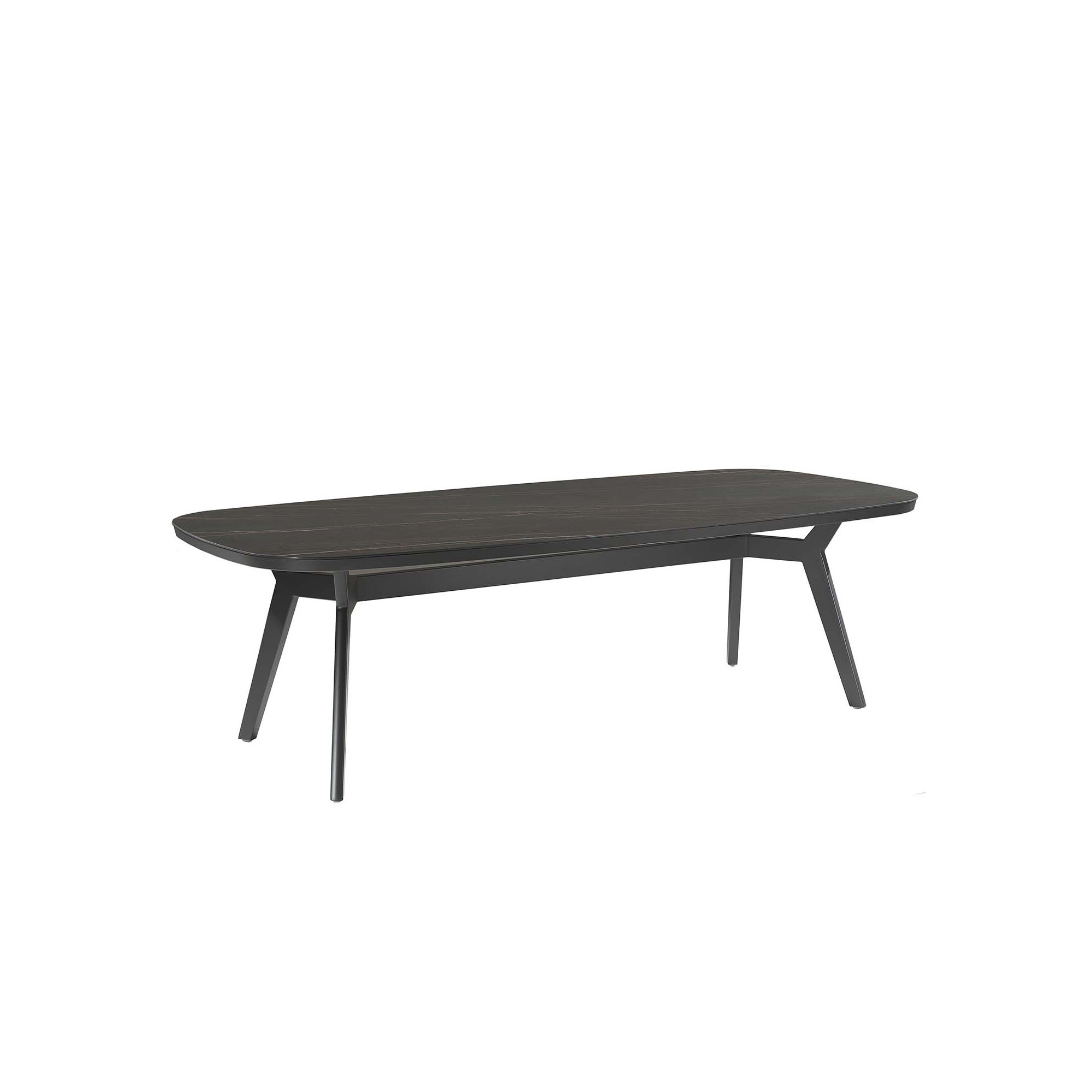 Table de jardin Mali 260x120cm noire Gescova