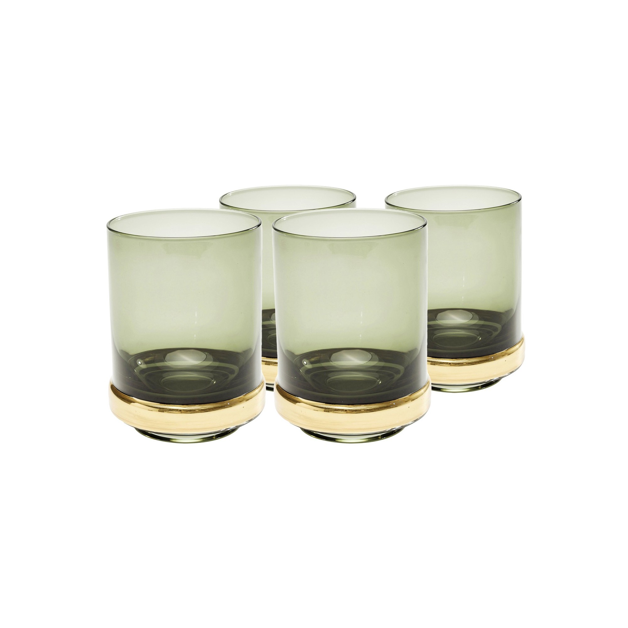 Verres à eau Innocent fumé set de 4 Kare Design