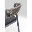 Chaise de jardin Lexi grise Kare Design