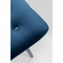 Repose-pieds Vicky velours bleu vert Kare Design
