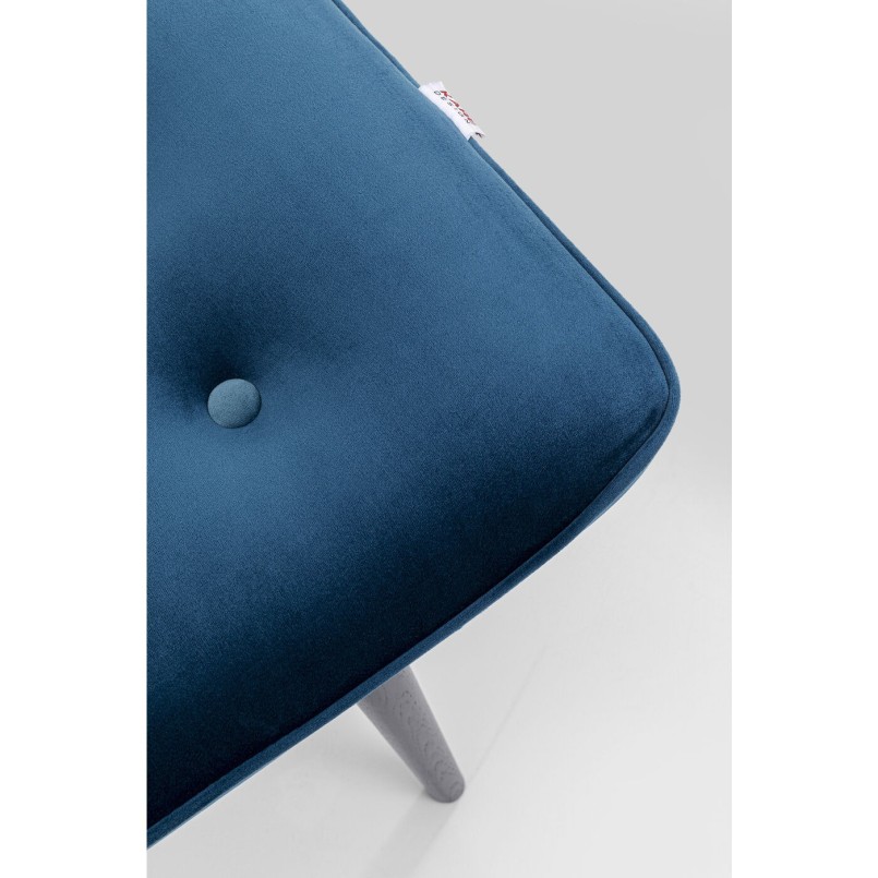 Repose-pieds Vicky velours bleu vert Kare Design