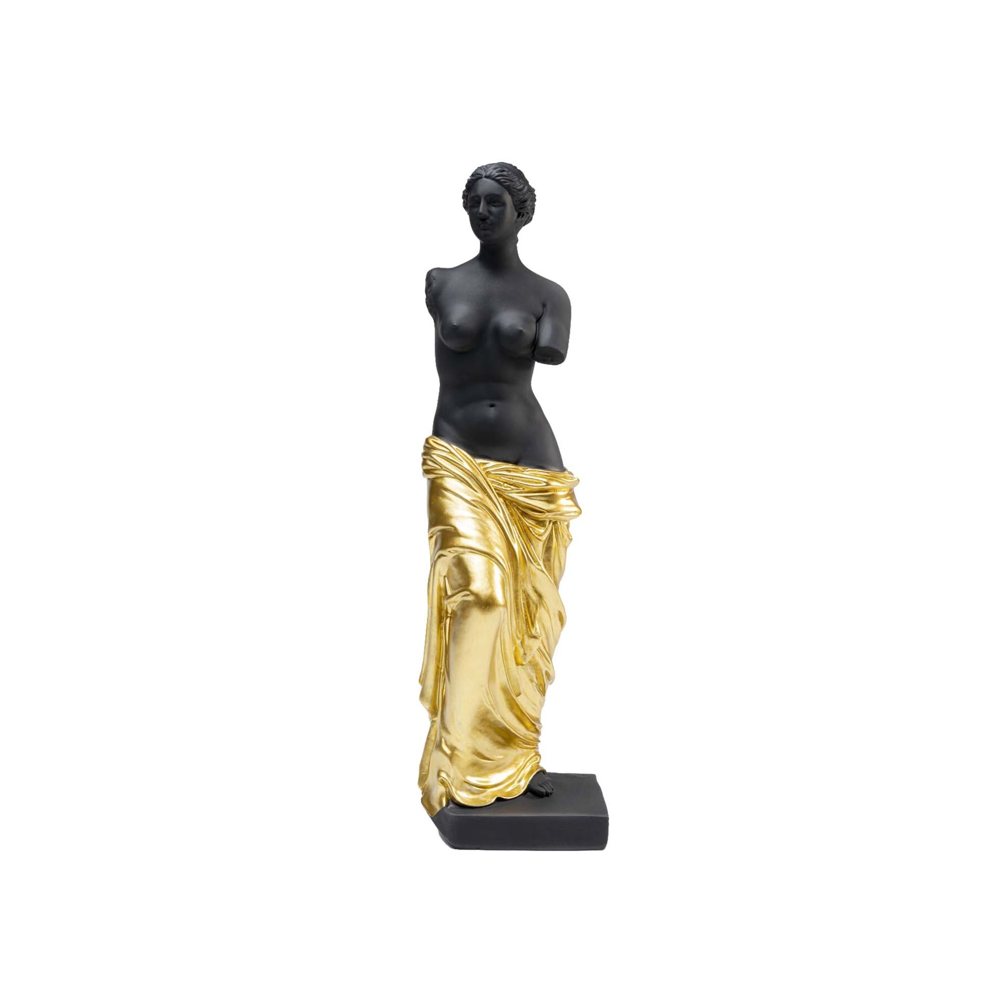 Déco statue femme antique noire et dorée Kare Design