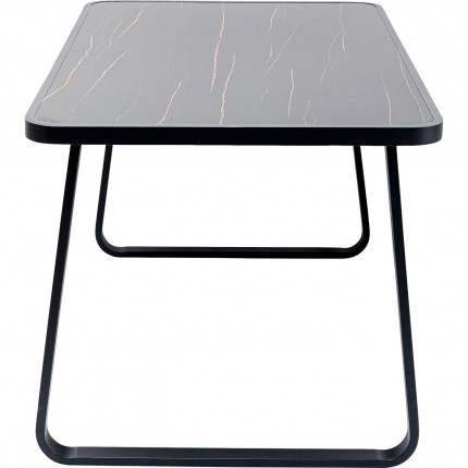 Table de jardin Santos 143x83cm noire Kare Design