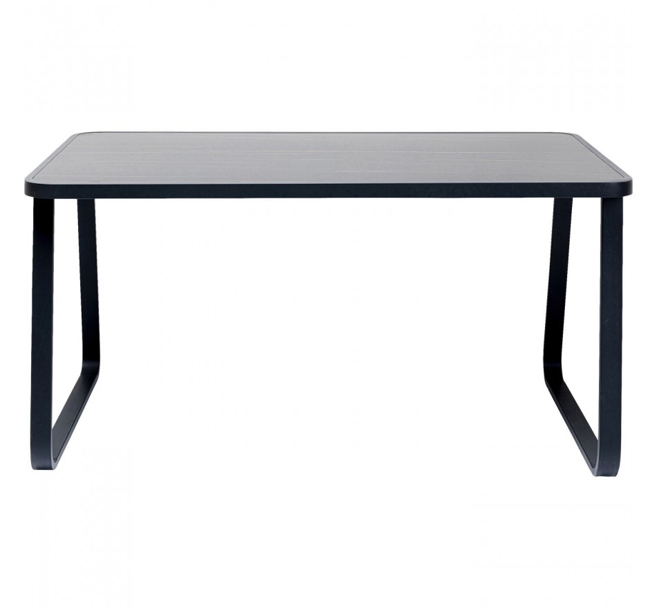 Table de jardin Santos 143x83cm noire Kare Design