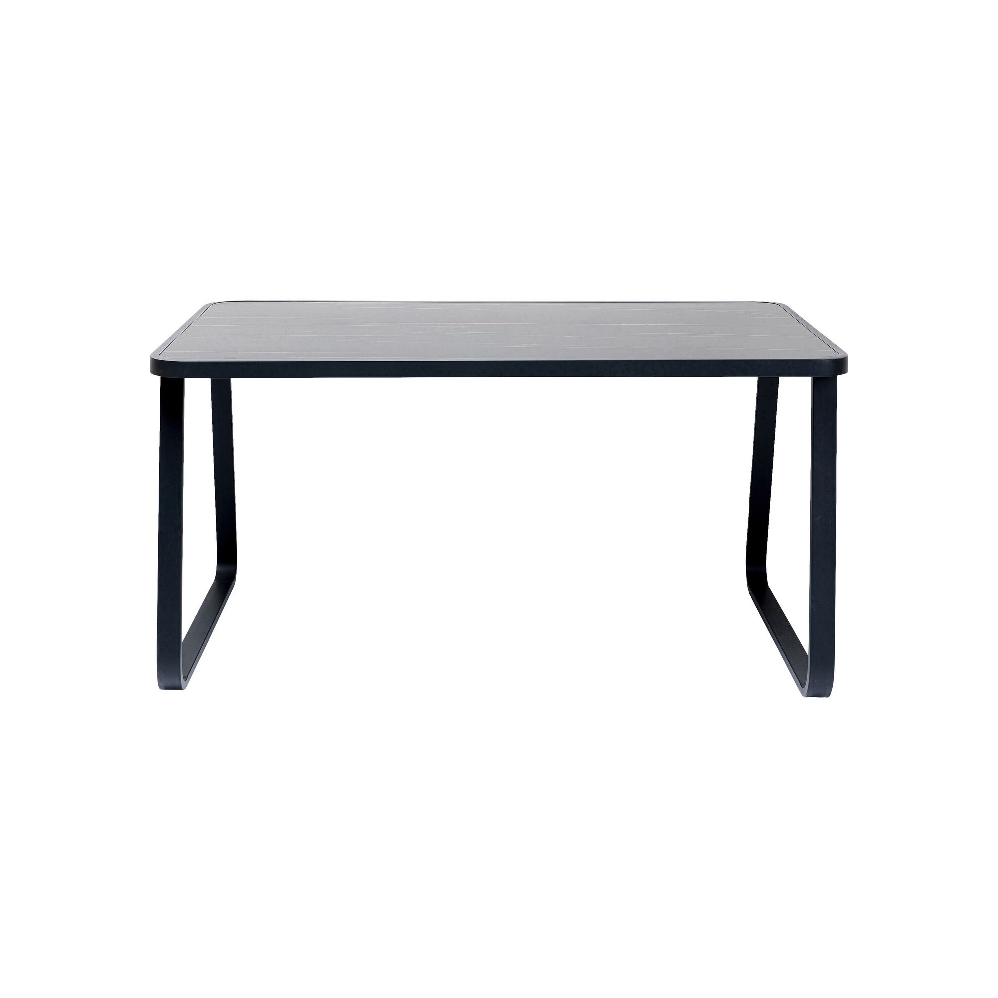 Table de jardin Santos 143x83cm noire Kare Design