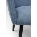 Chaise avec accoudoirs Modino bleue Kare Design
