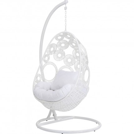 Fauteuil suspendu Ibiza blanc Kare Design