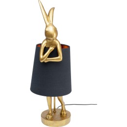Lampe Animal lapin dorée et noire Kare Design