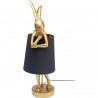 Lampe Animal lapin 68cm dorée et noire Kare Design