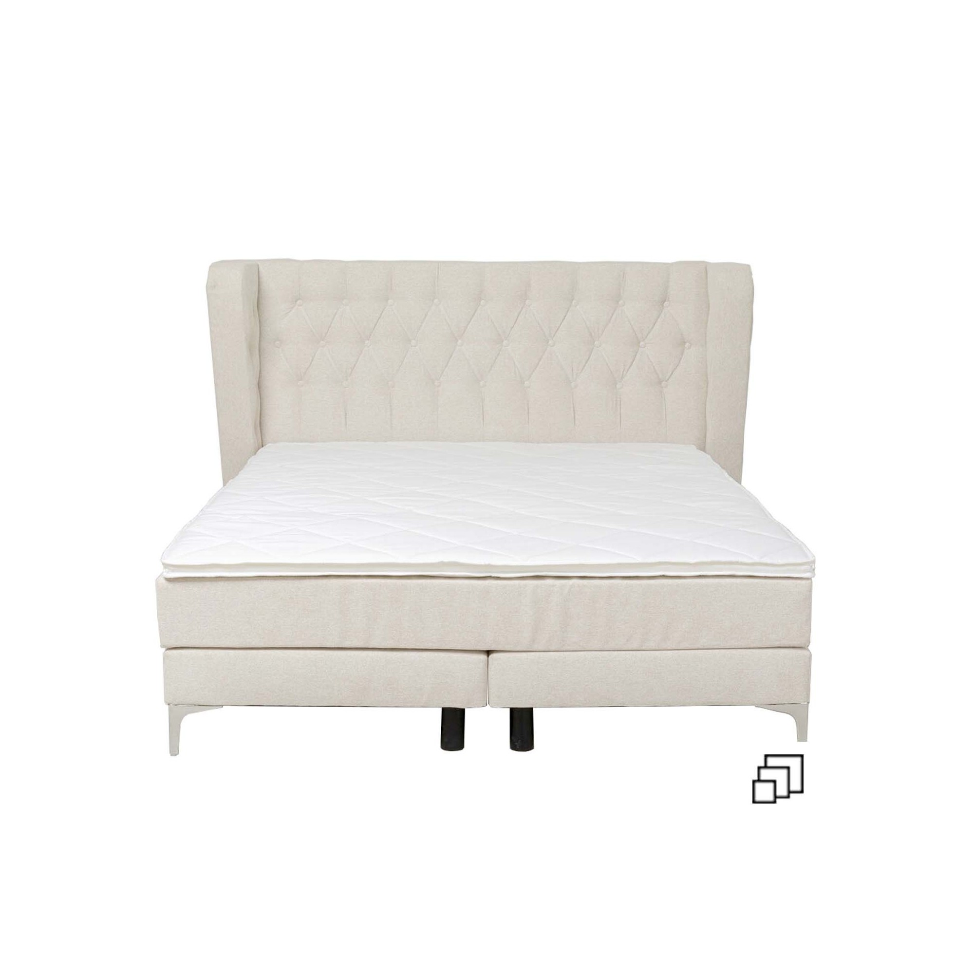 Lit boxspring Benito Moon crème 160x200