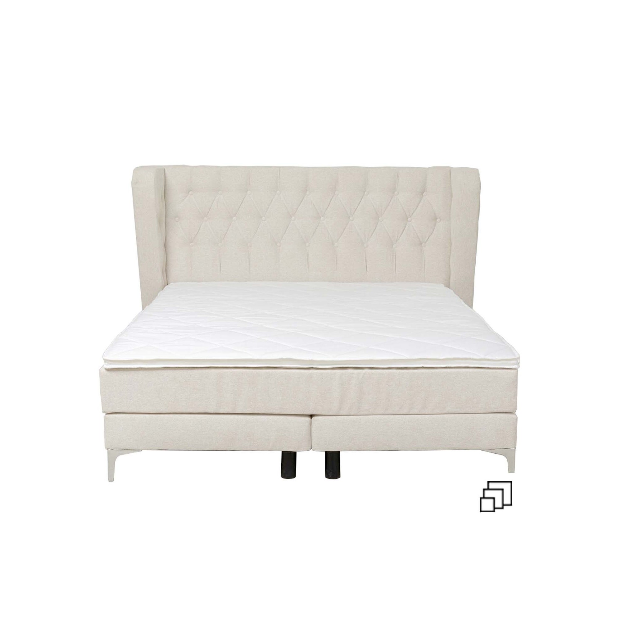 Lit Boxspring Benito Moon crème Kare Design