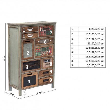 Commode California 11 tiroirs Kare Design