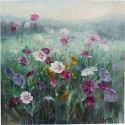 Tableau champ de fleurs 120x120cm Kare Design