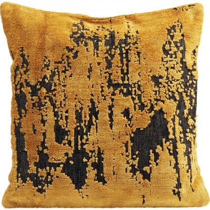 Coussin Silja ocre et noir Kare Design