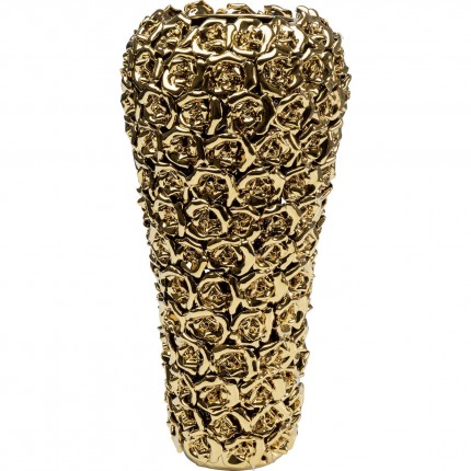 Vase Roses doré 45cm Kare Design