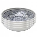 Bols Sicilia Mandala gris 18cm set de 4 Kare Design