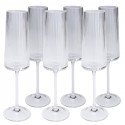 Flûtes à champagne Riffle set de 6 Kare Design