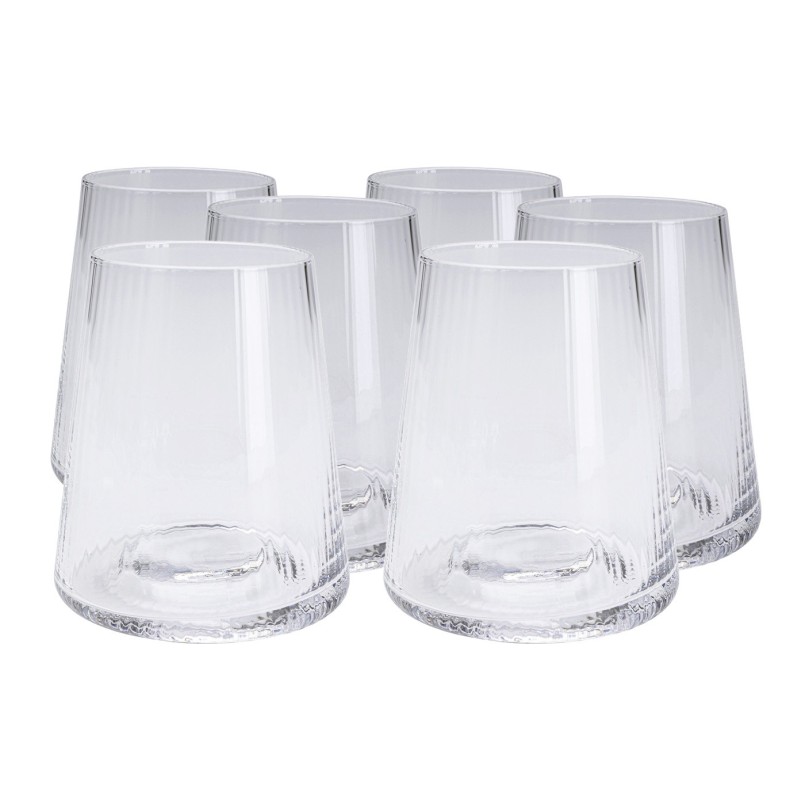 Verre à eau Riffle 11cm set de 4 Kare Design