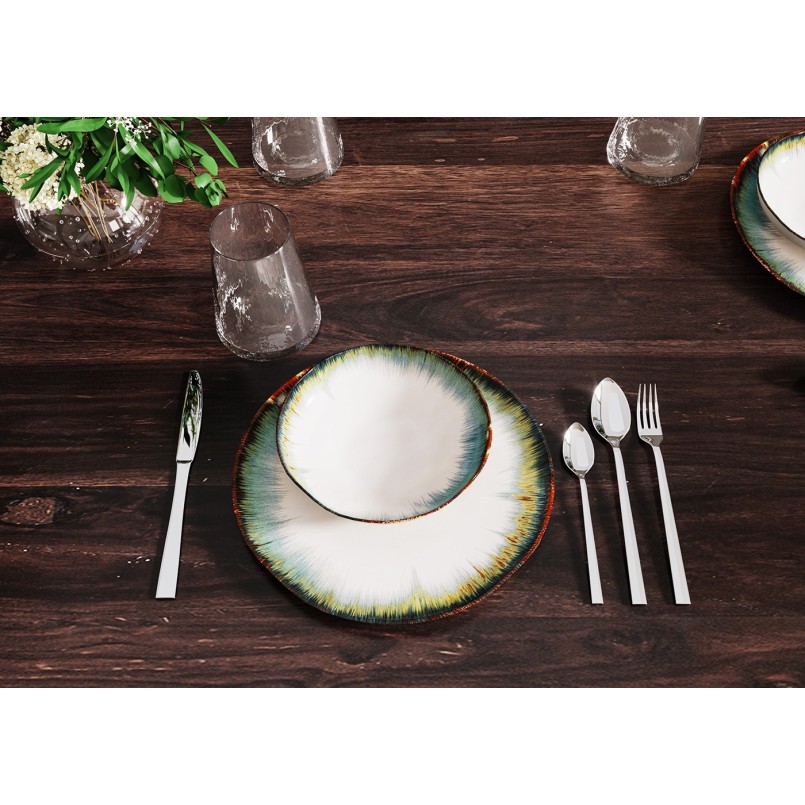 Assiettes Organic blanches 26cm set de 4 Kare Design