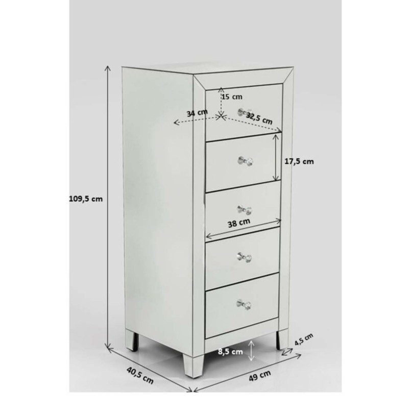 Dresser Luxury 5 Drawers Kare Design